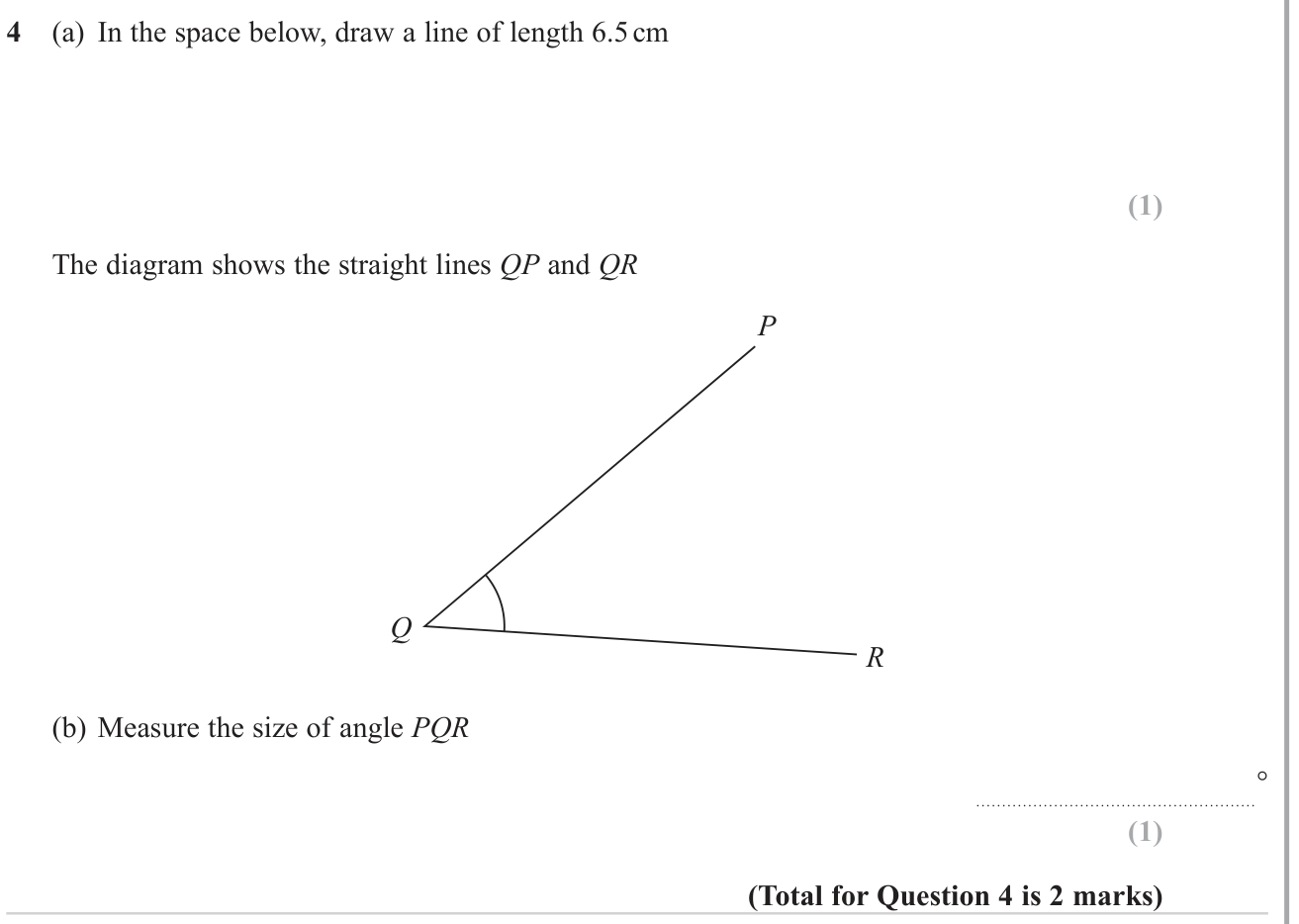 Construction & measurement question 4