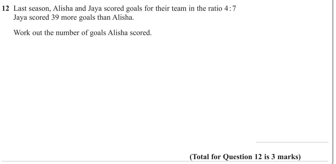 Ratio and proportion question 7