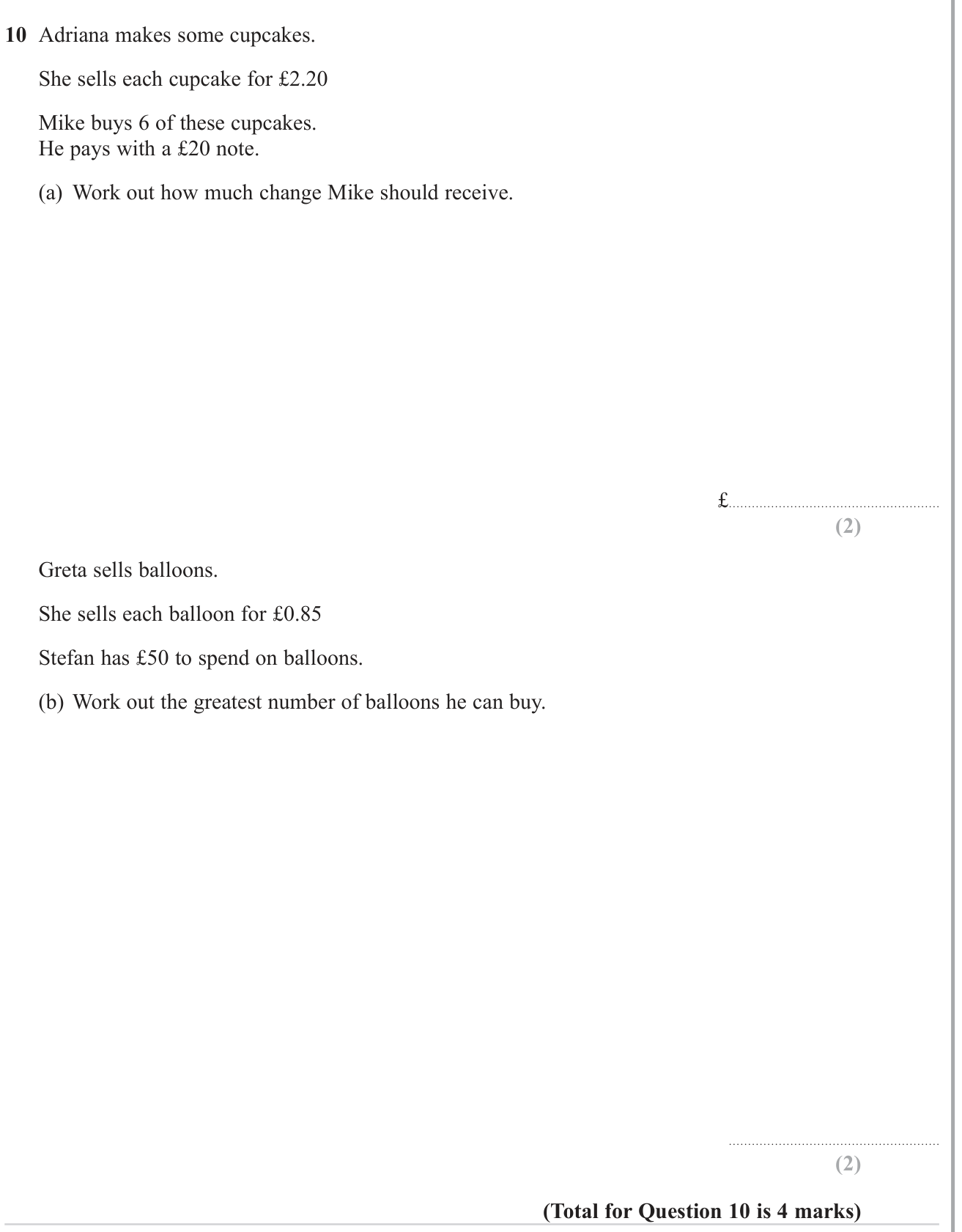 Basic algebra question 8