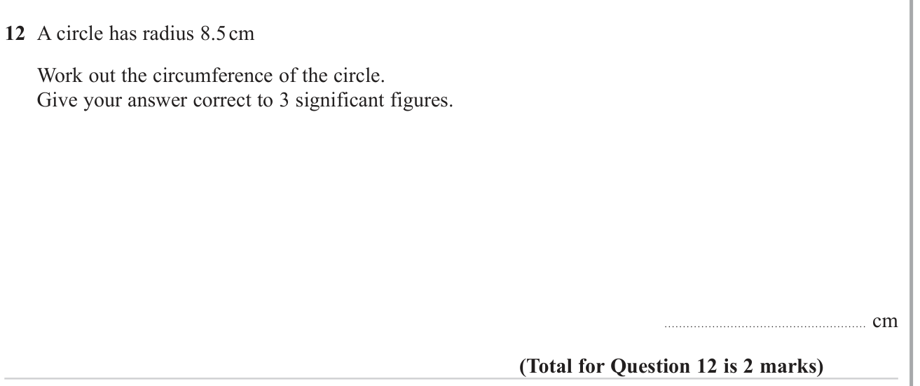 Perimeter and Area question 12