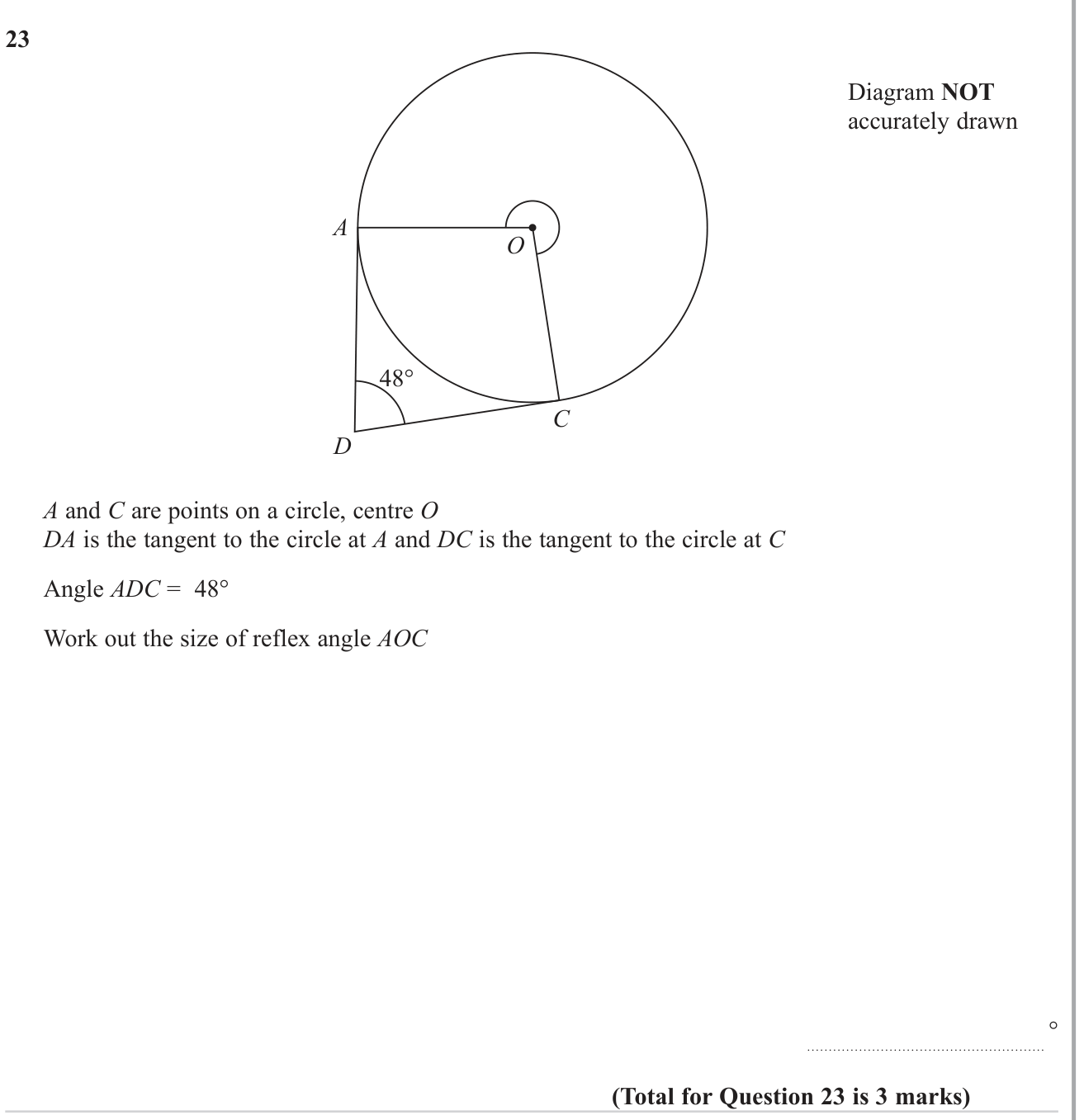 Circle theorems question 4