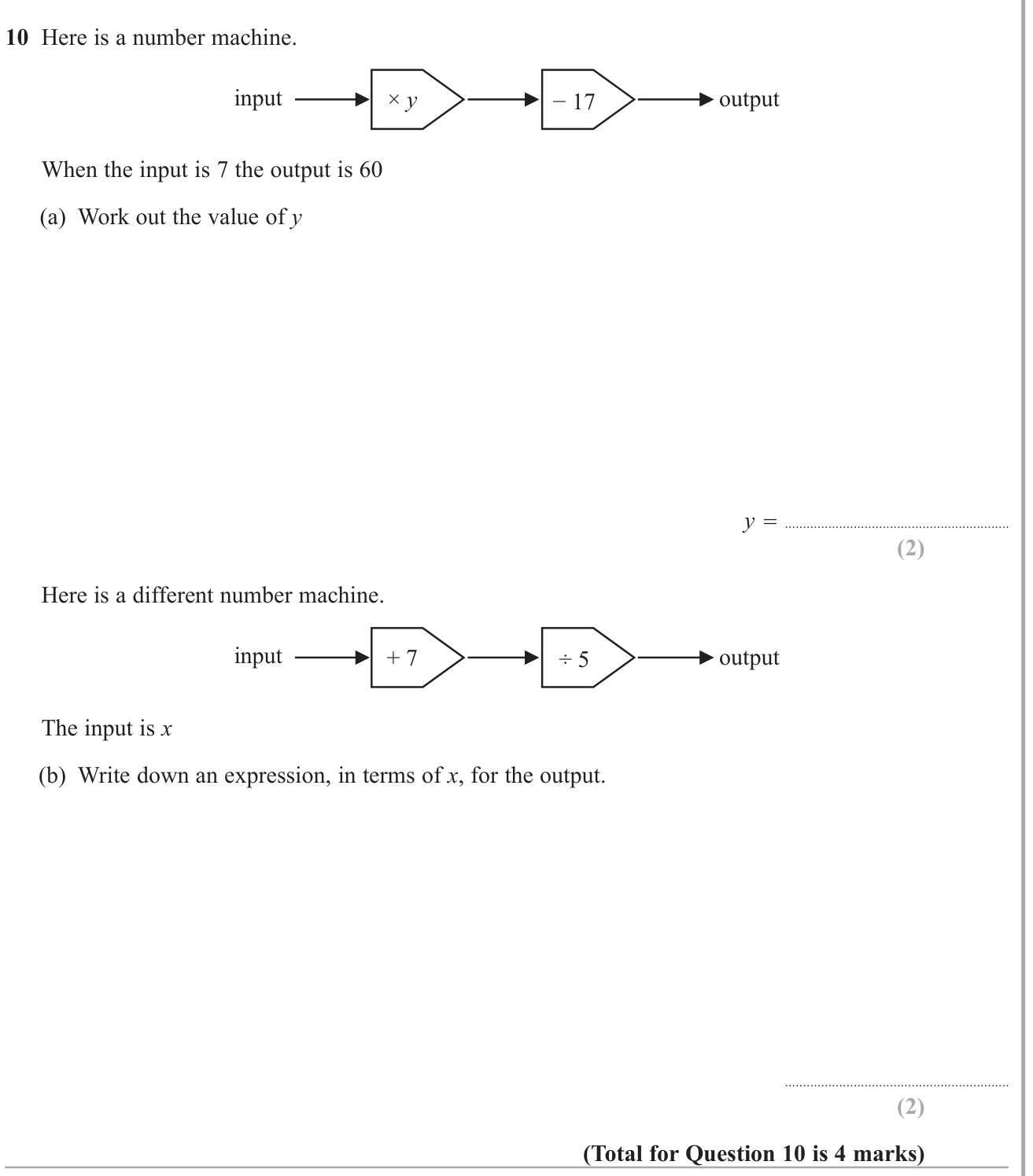 Rearranging formulae and substitution question 13