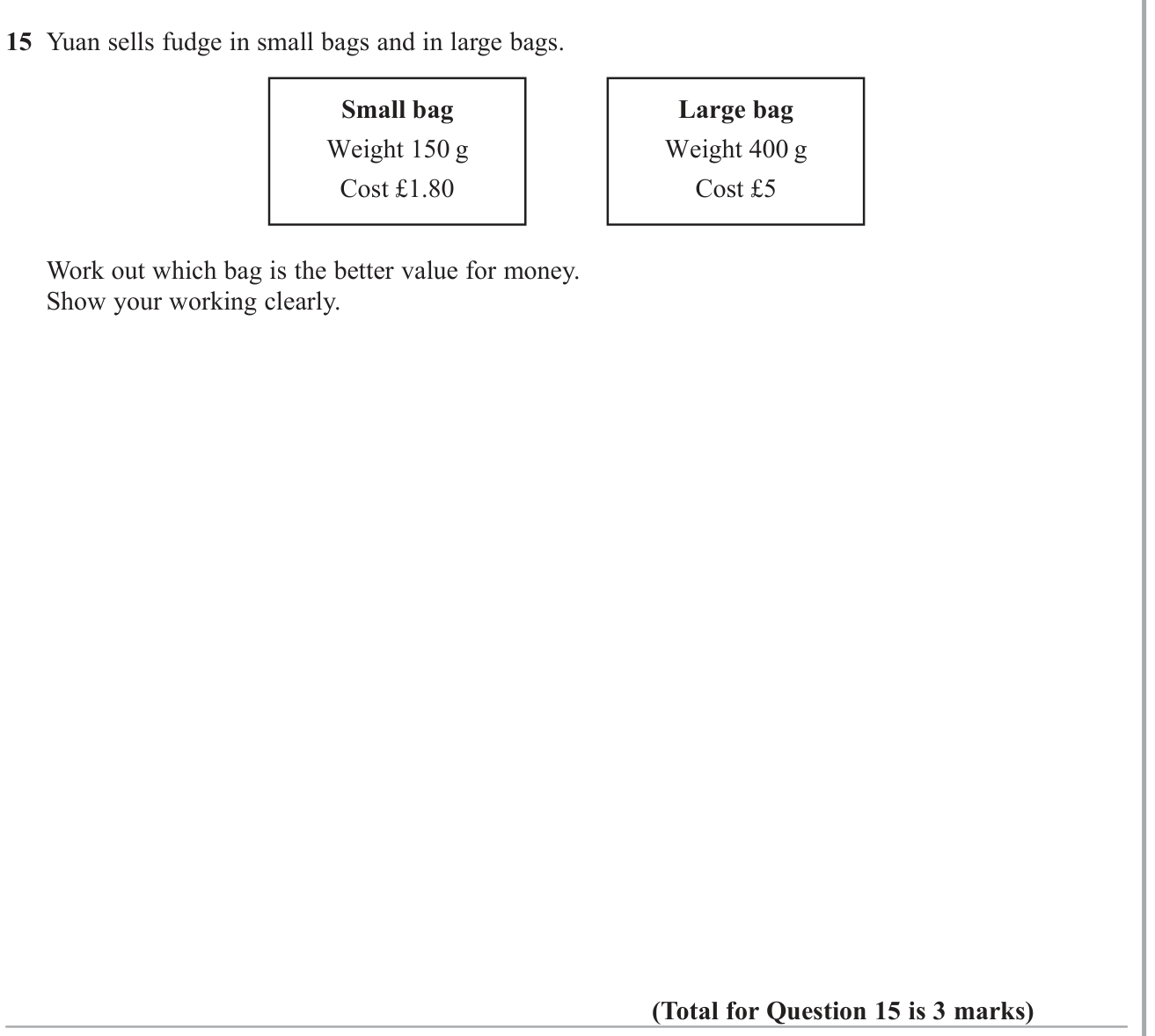 Ratio and proportion question 9