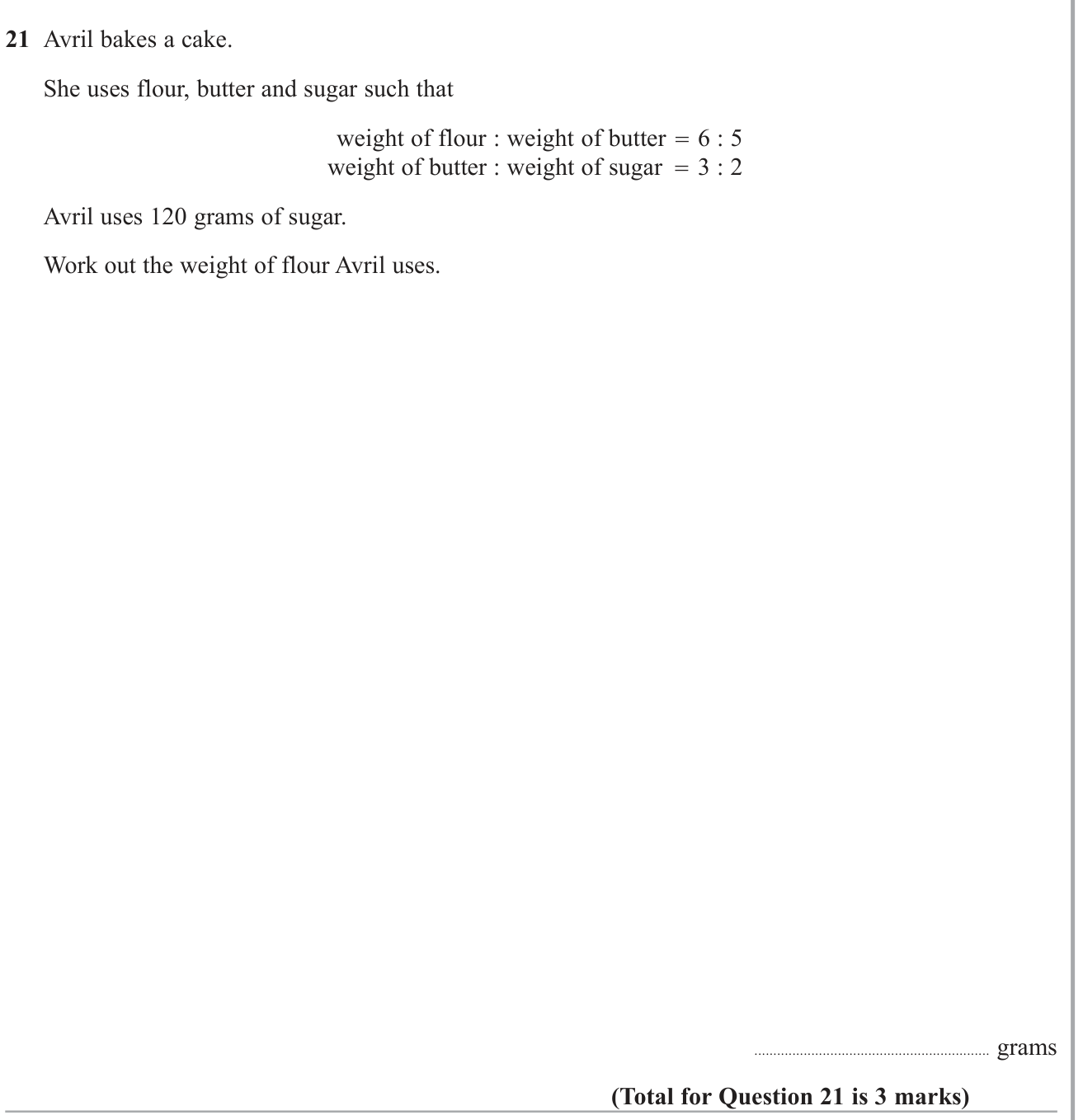 Ratio and proportion question 10