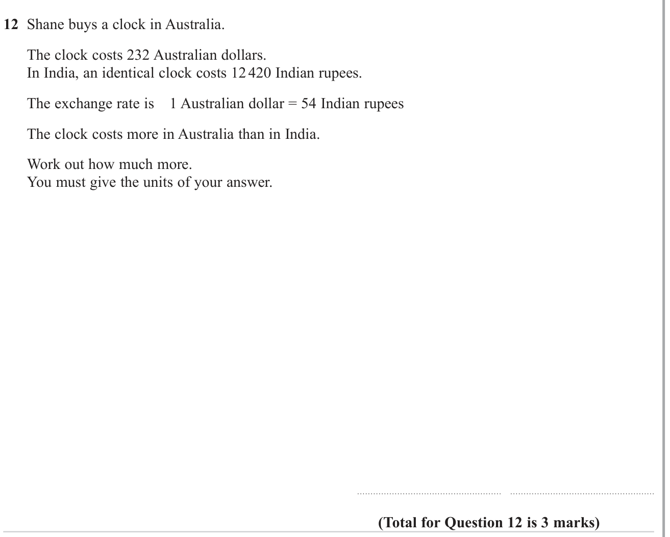 The four rules question 13