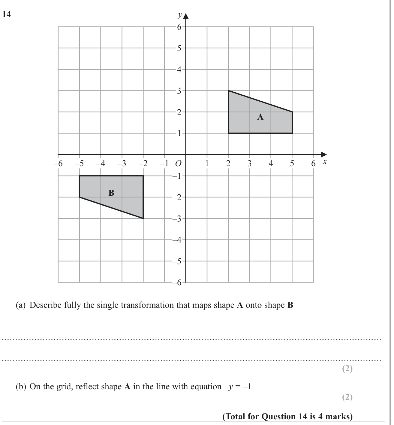 Combined transformations question 5