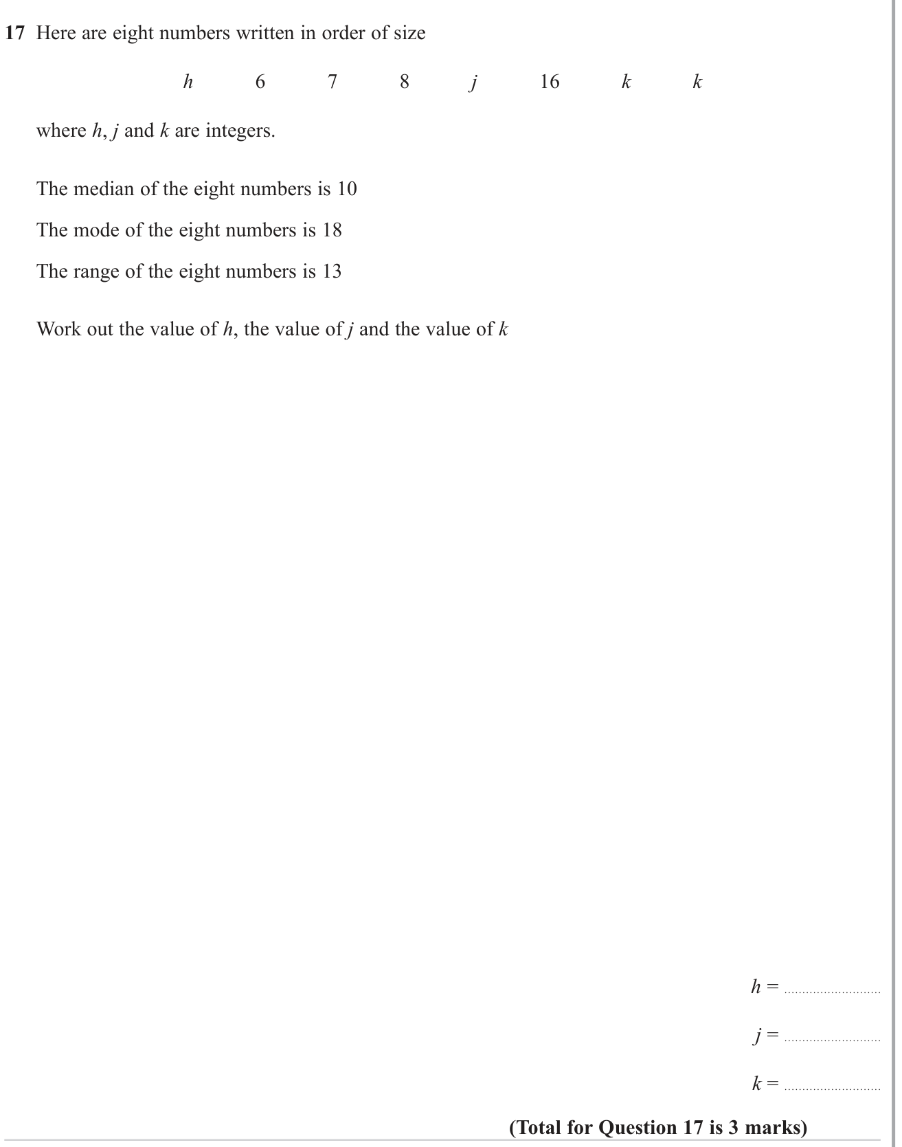 Rearranging formulae and substitution question 17