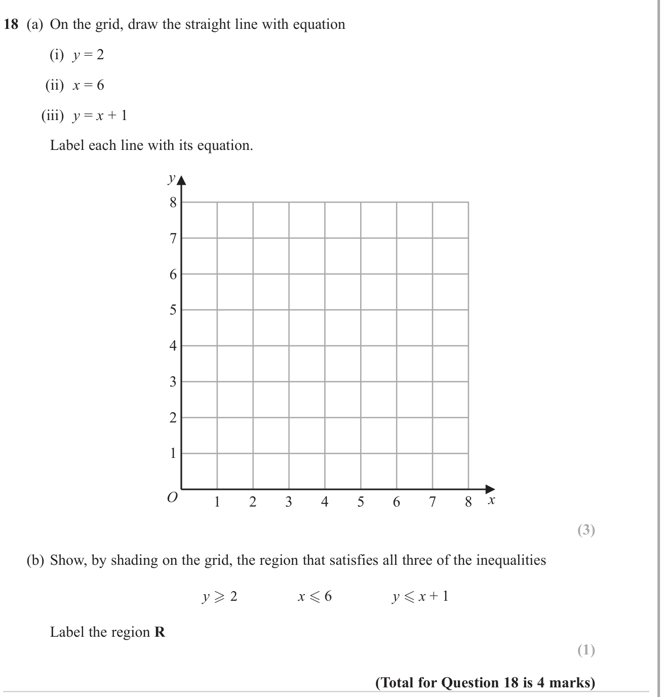 Equation of a straight line question 6