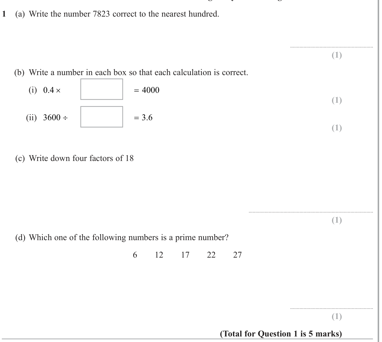 Types of numbers question 11