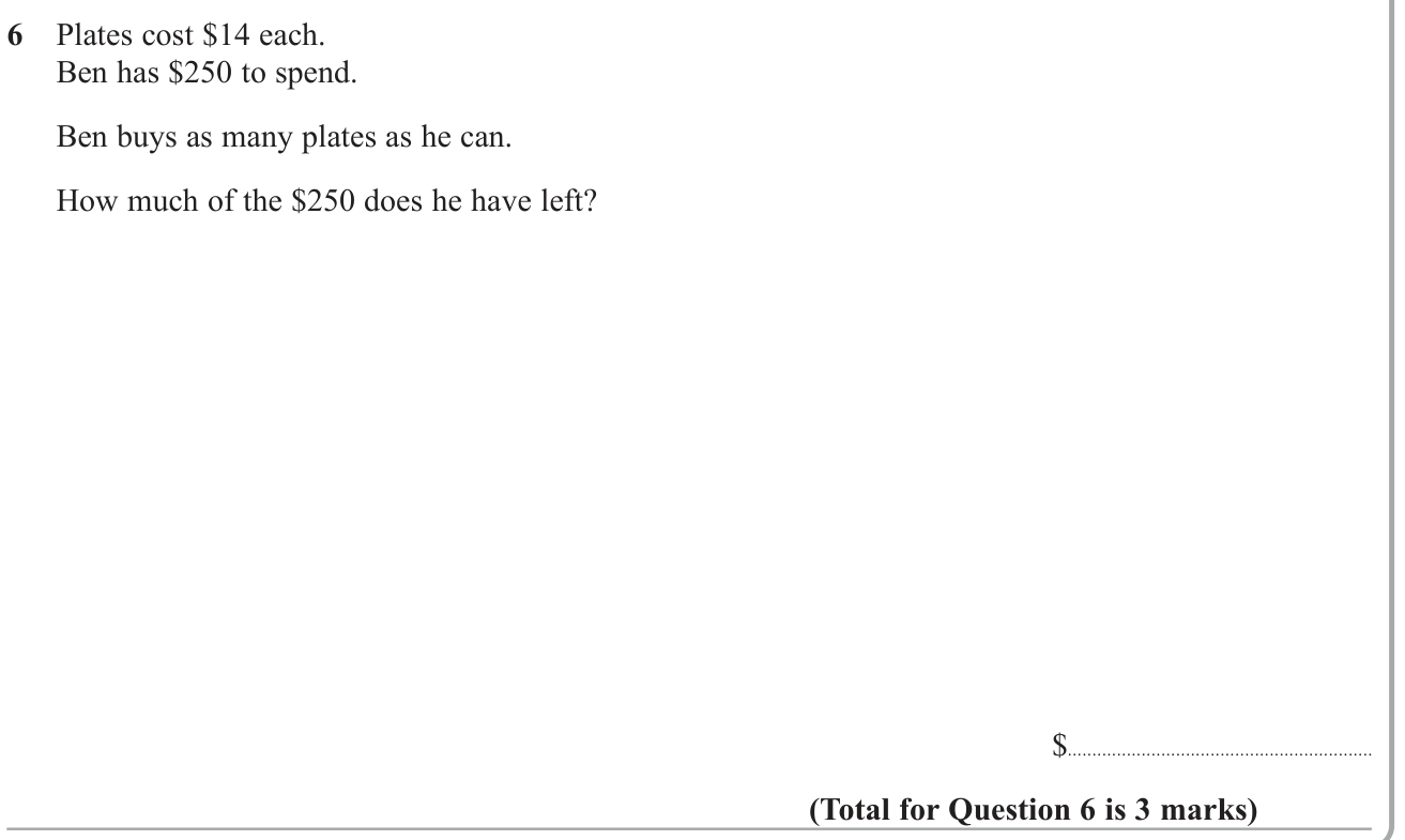 Single events question 11
