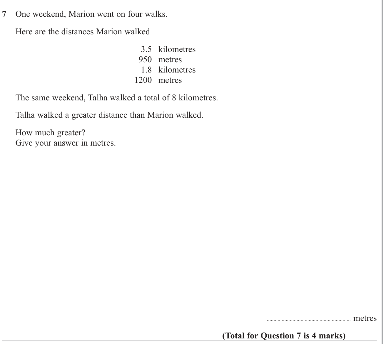 The four rules question 16