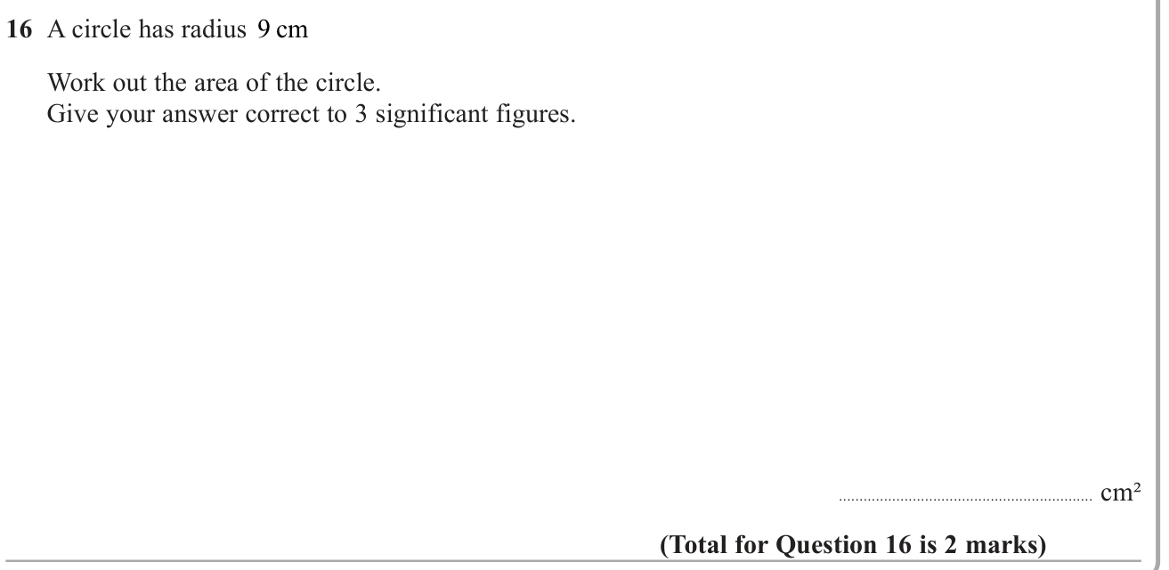 Perimeter and Area question 19