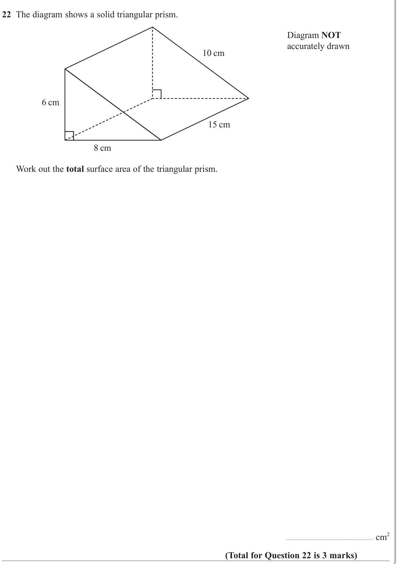 Volume and Surface Area question 13