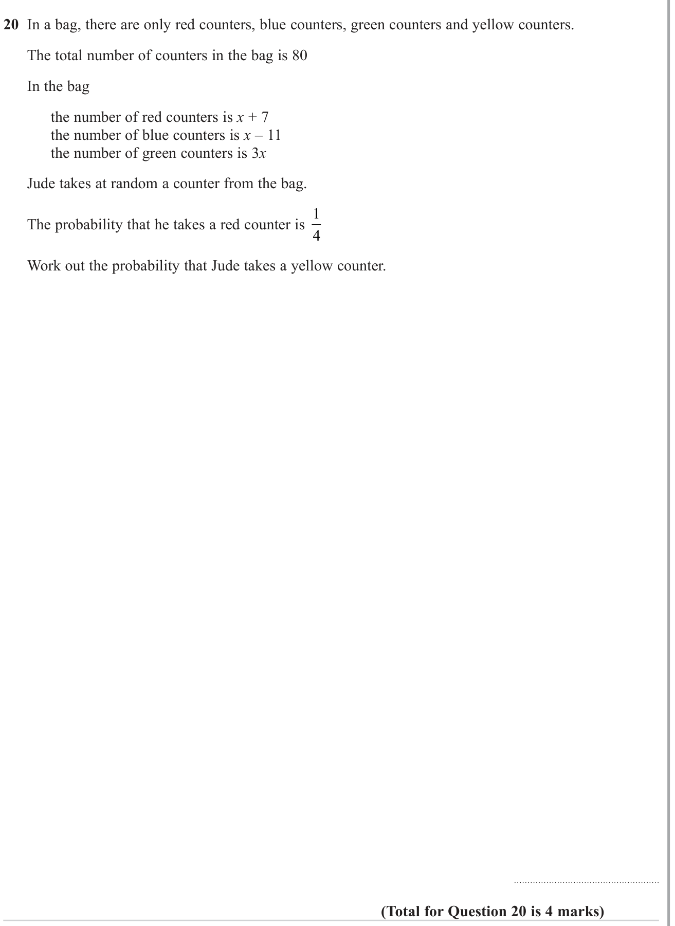 Multiple events question 8