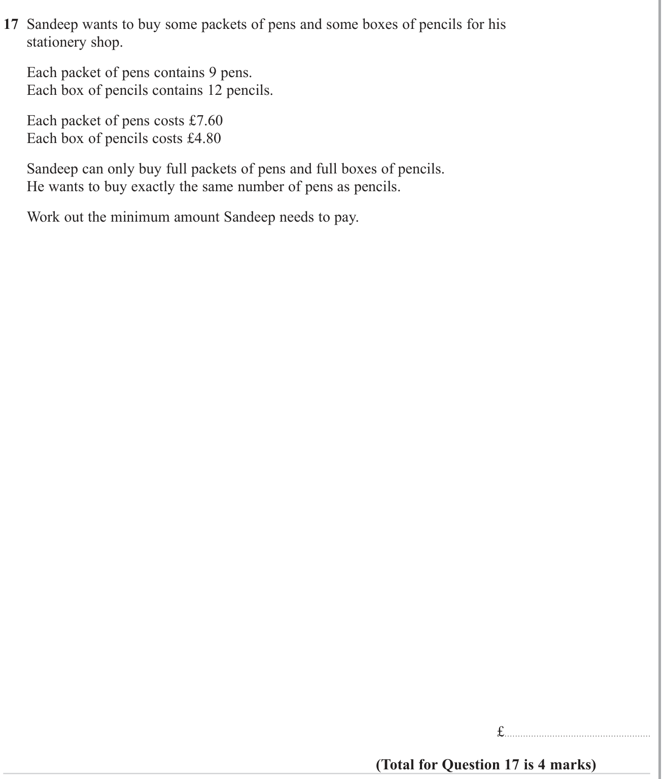 Basic algebra question 16