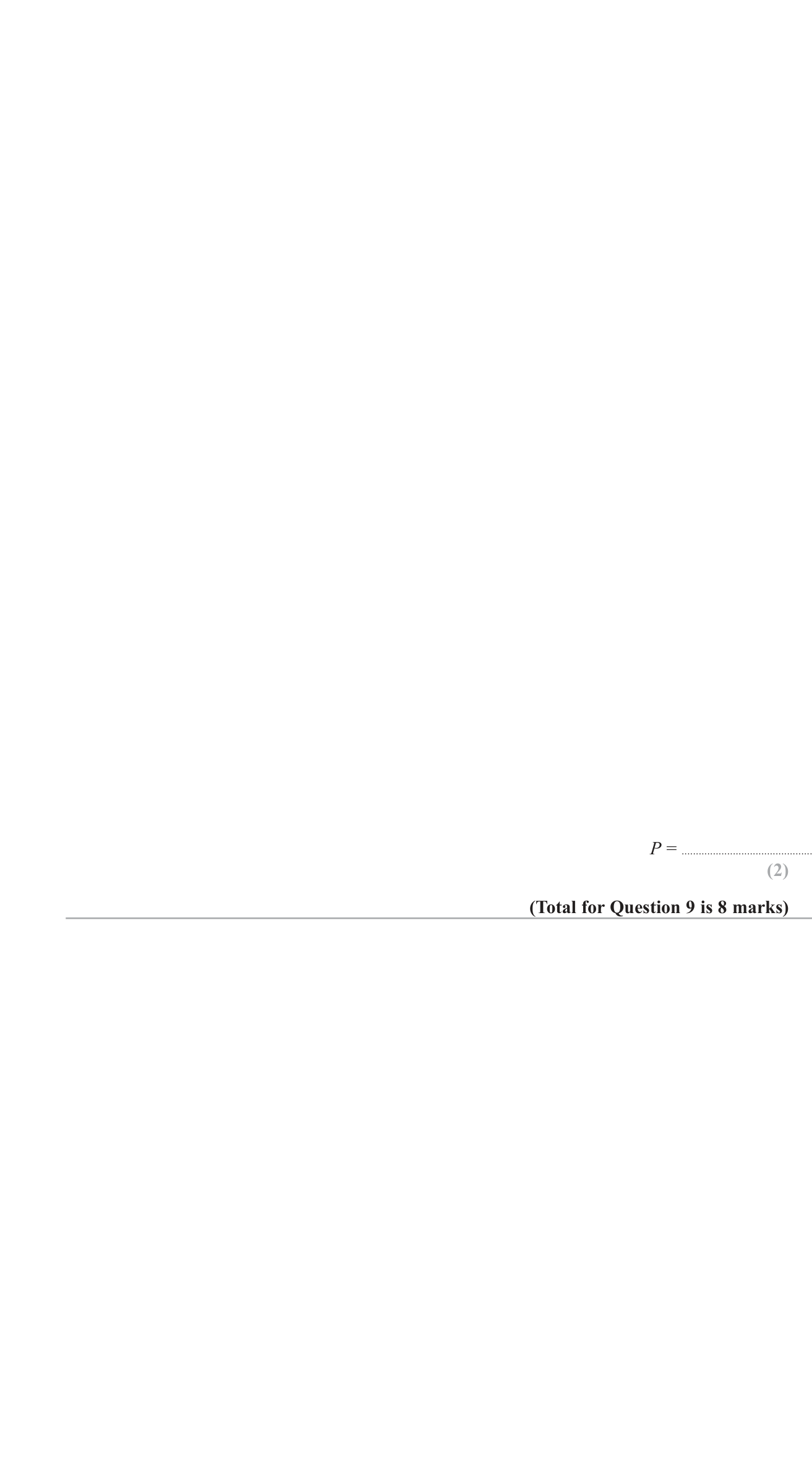 Linear equations question 9