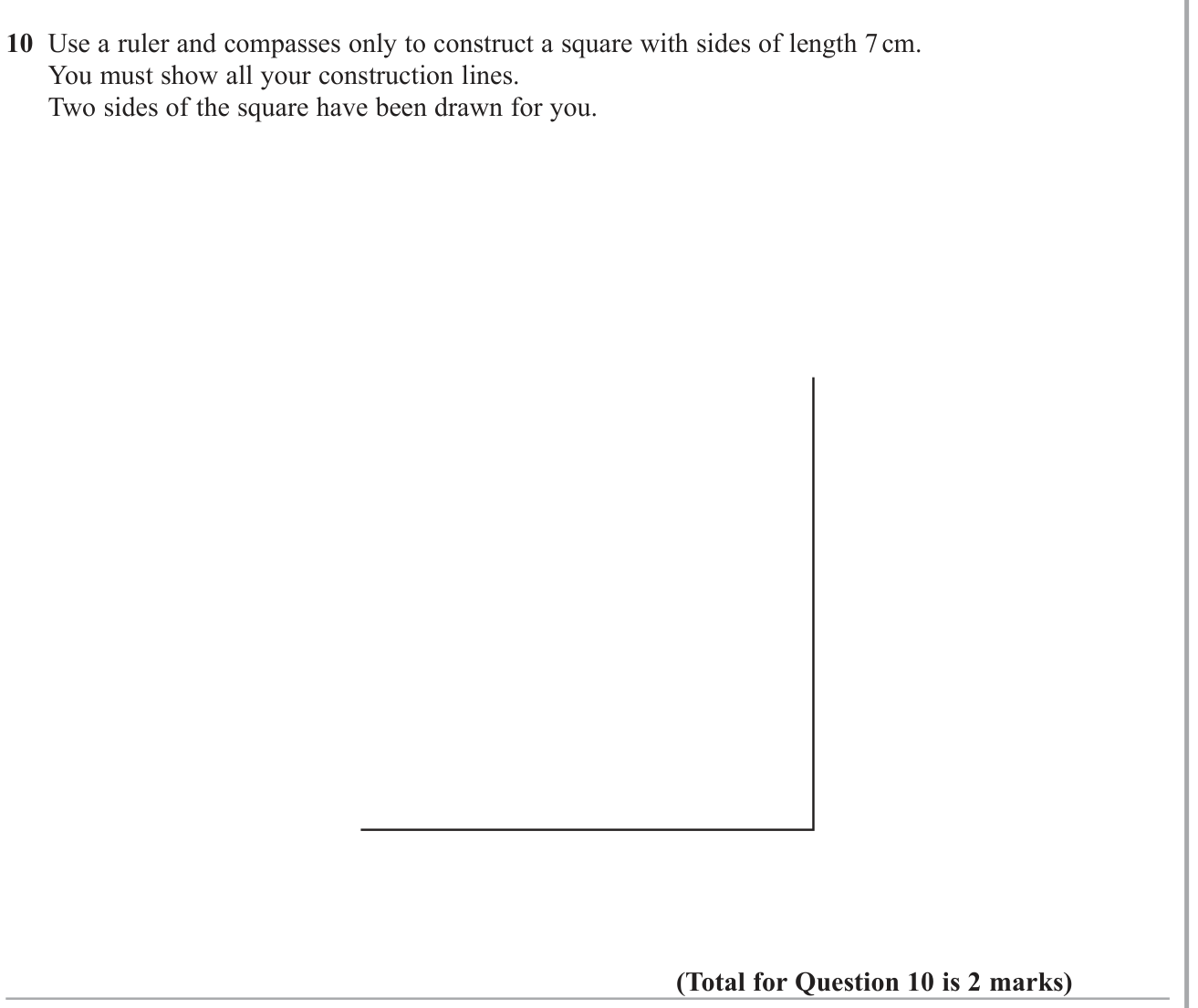 Construction & measurement question 7