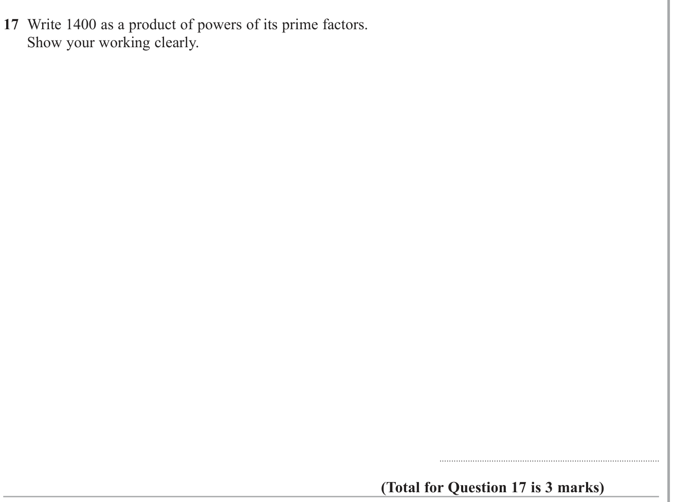 Types of numbers question 15