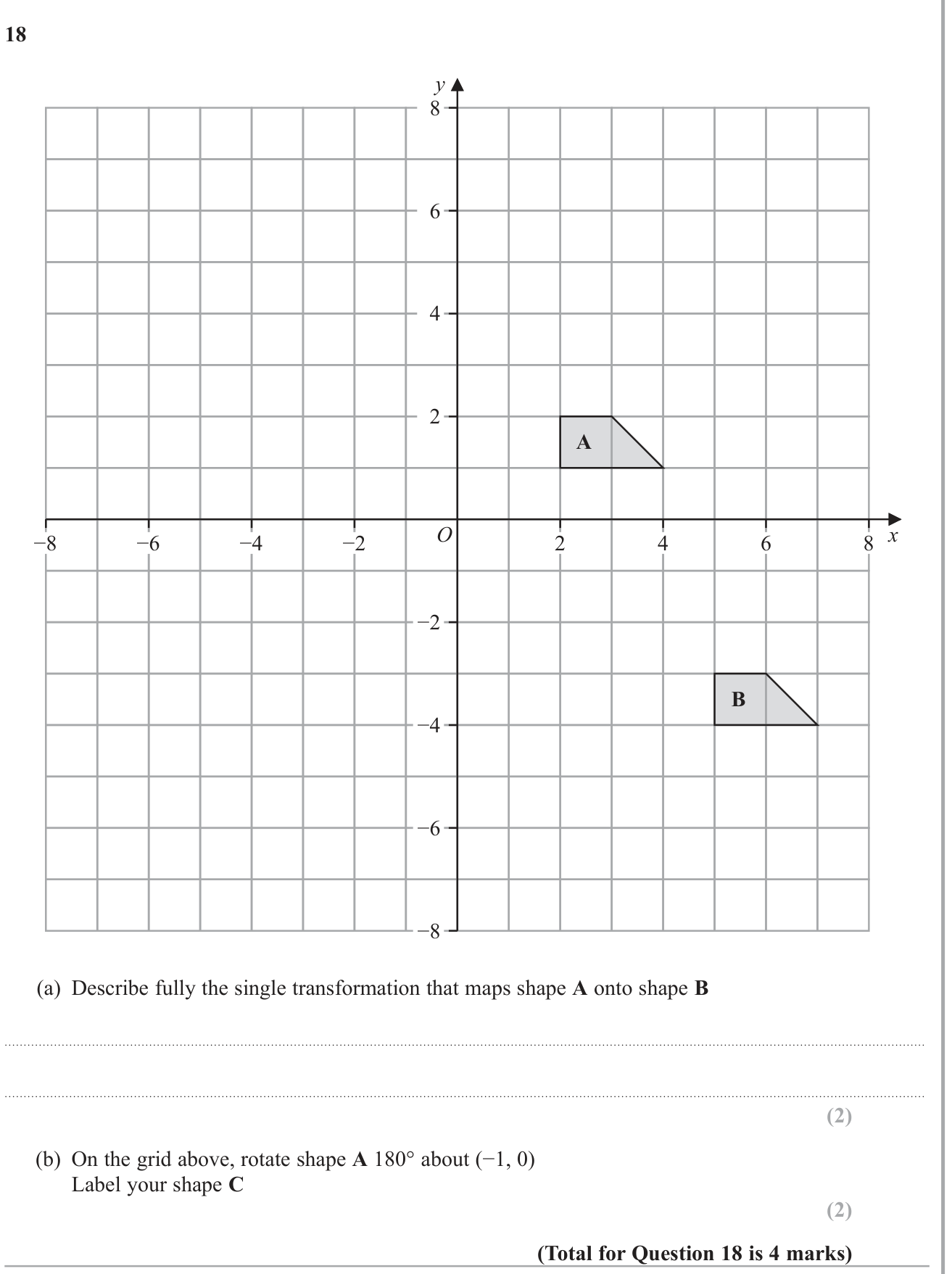 Combined transformations question 7