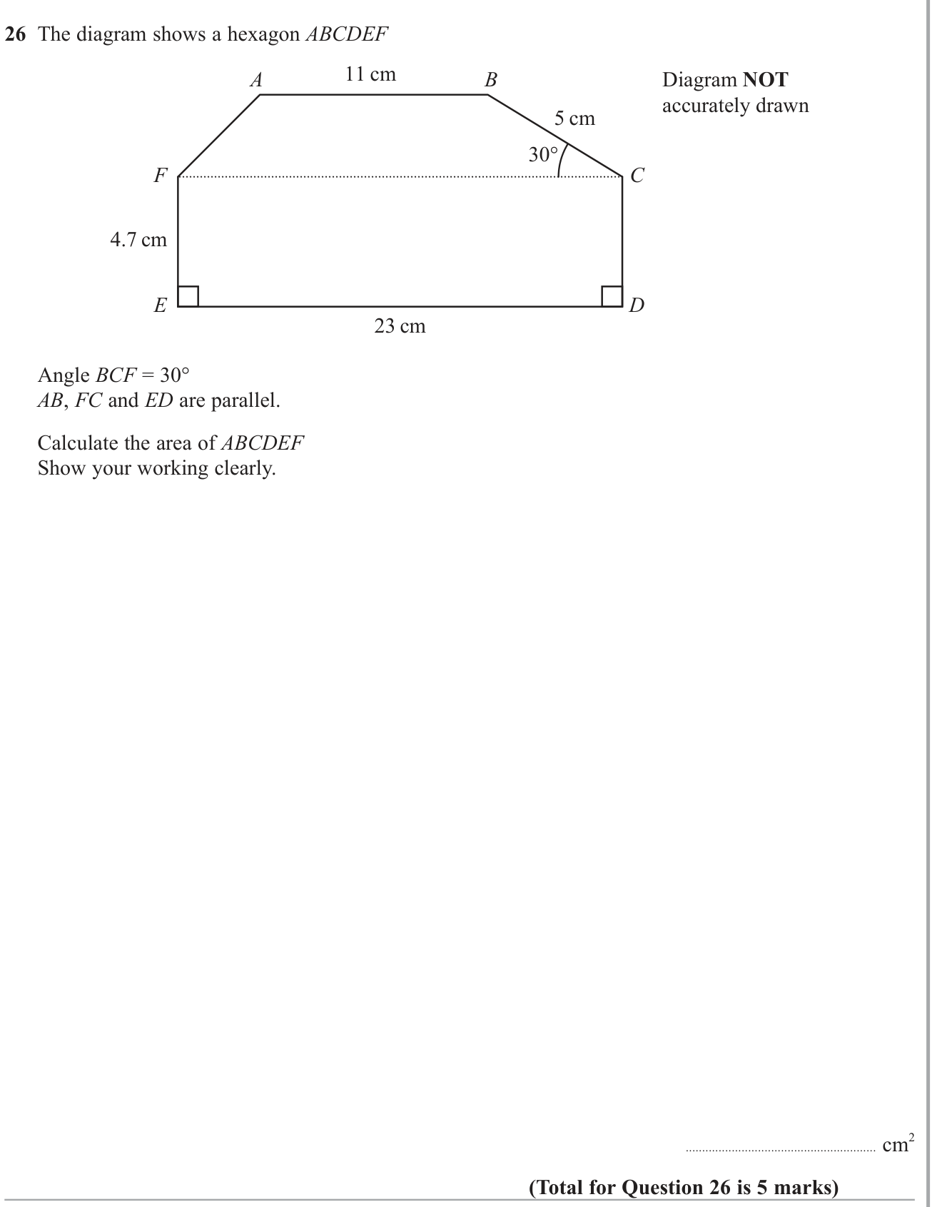 Right angled triangles question 5