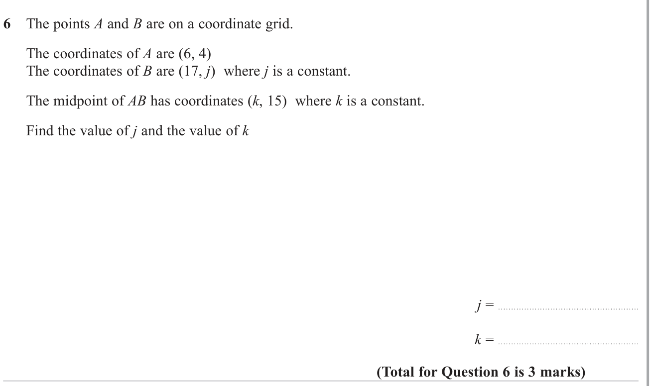 Cartesian coordinates (2D) question 3
