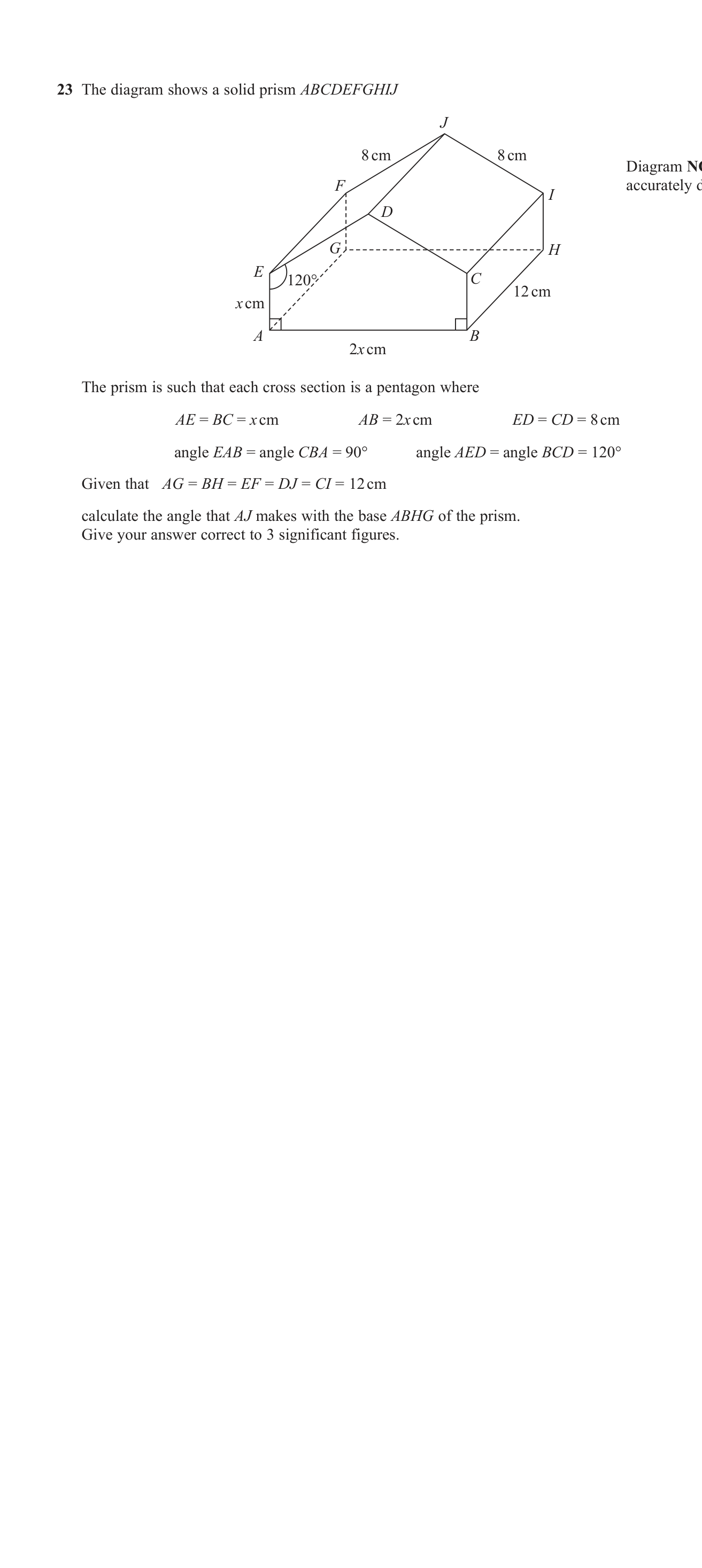 Trigonometry in 3D question 4