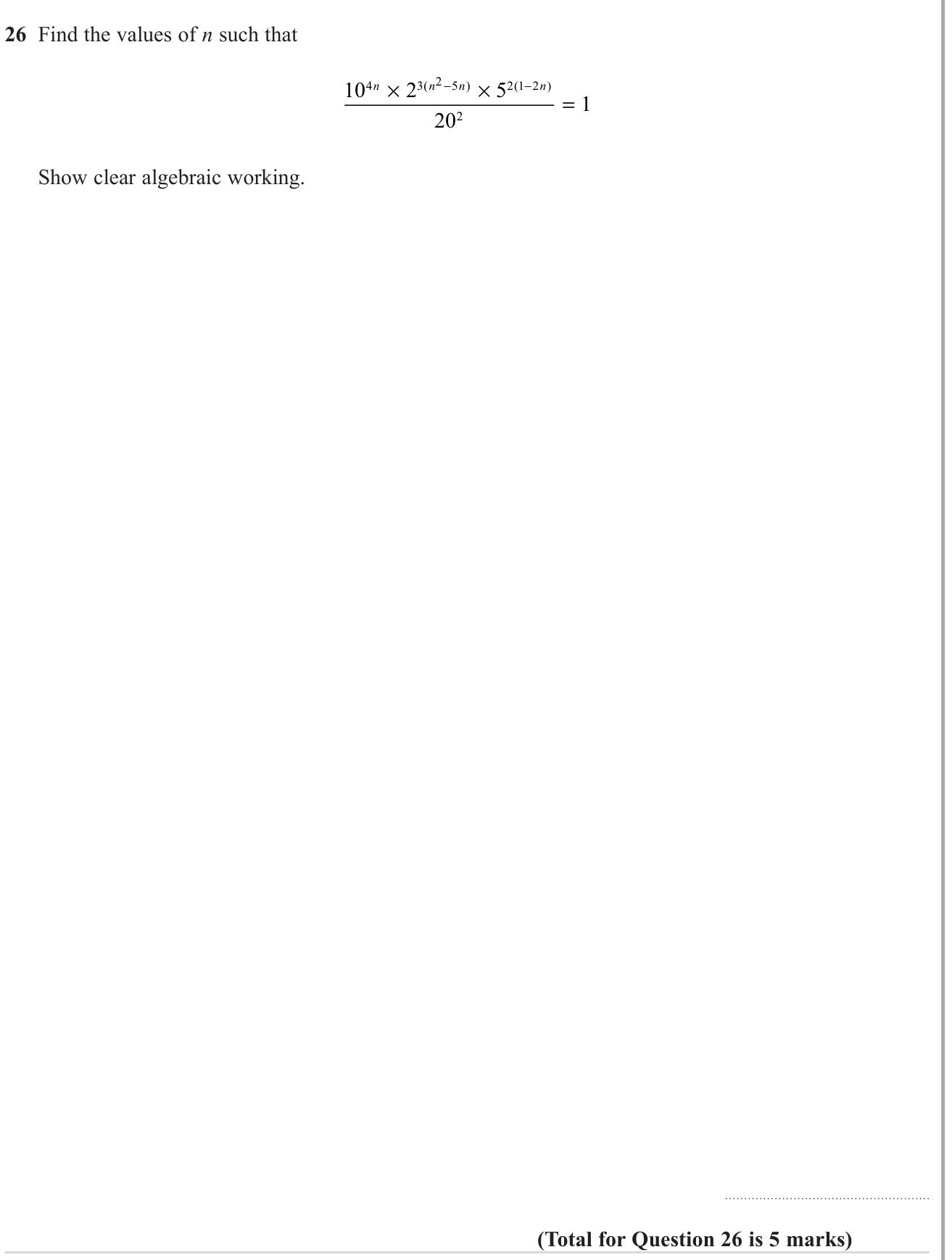 Index laws question 7