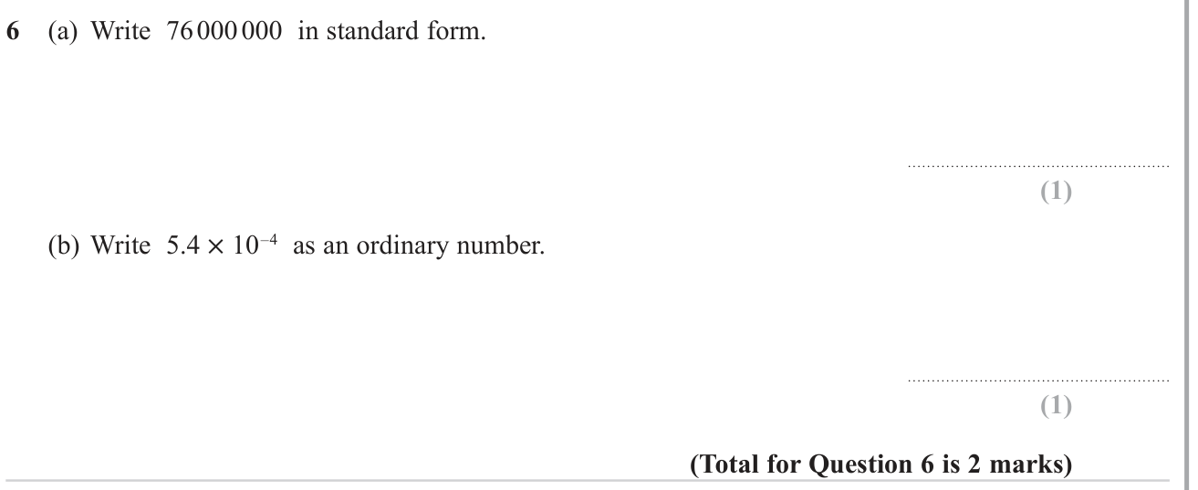 Rounding and Standard Form question 11