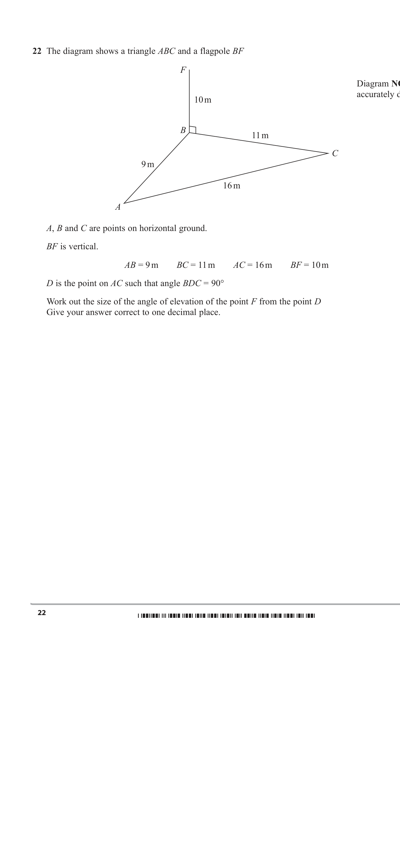 Right angled triangles question 4