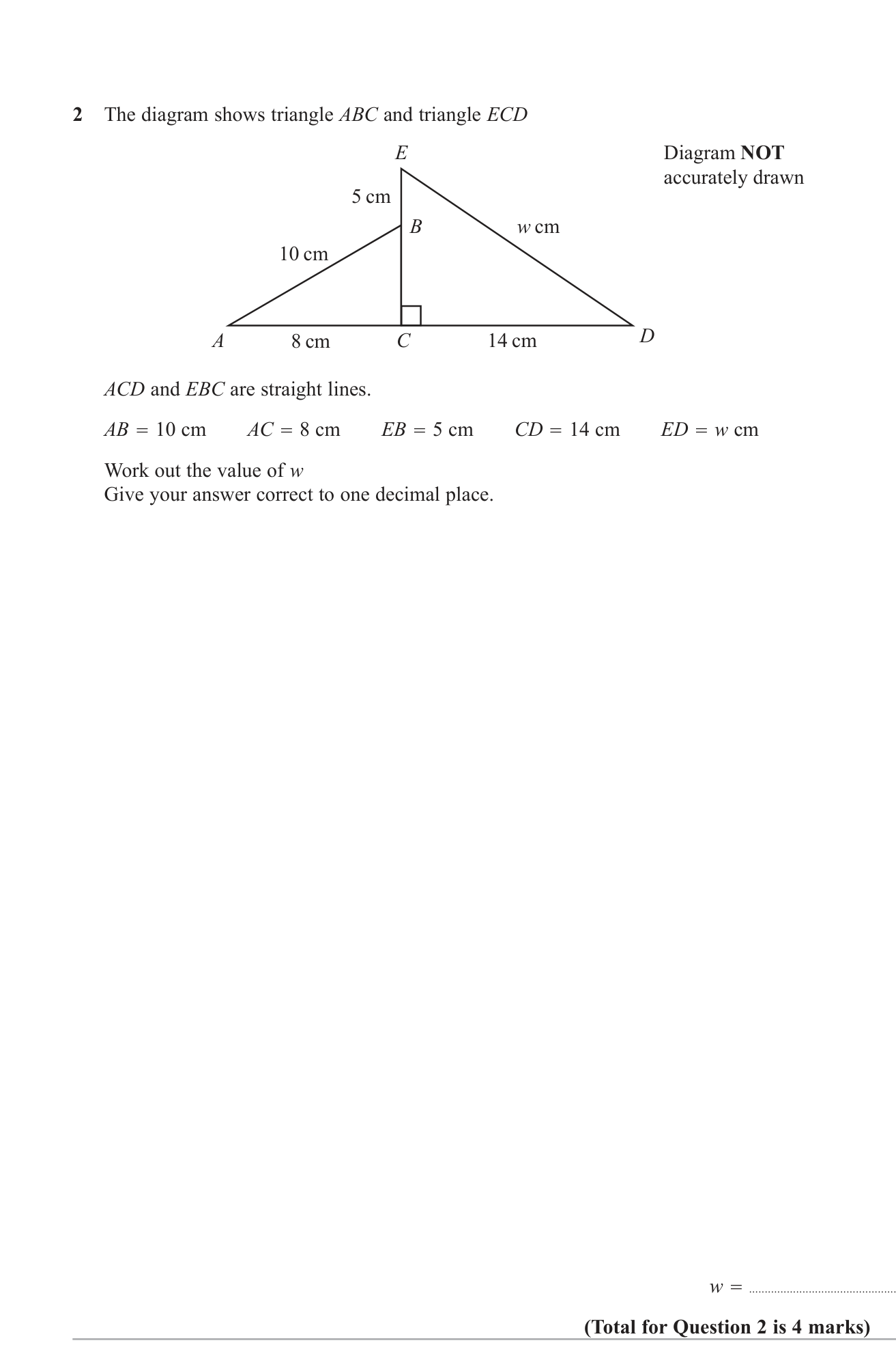 Right angled triangles question 5