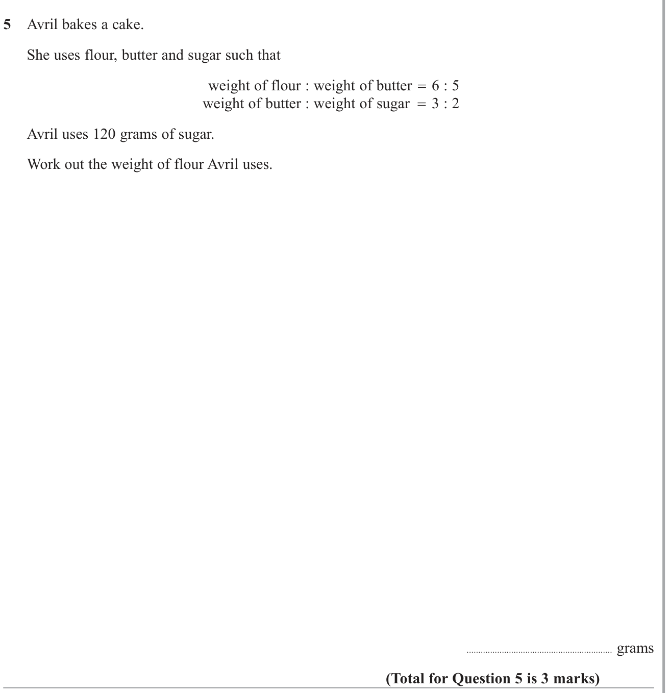 Ratio and proportion question 4