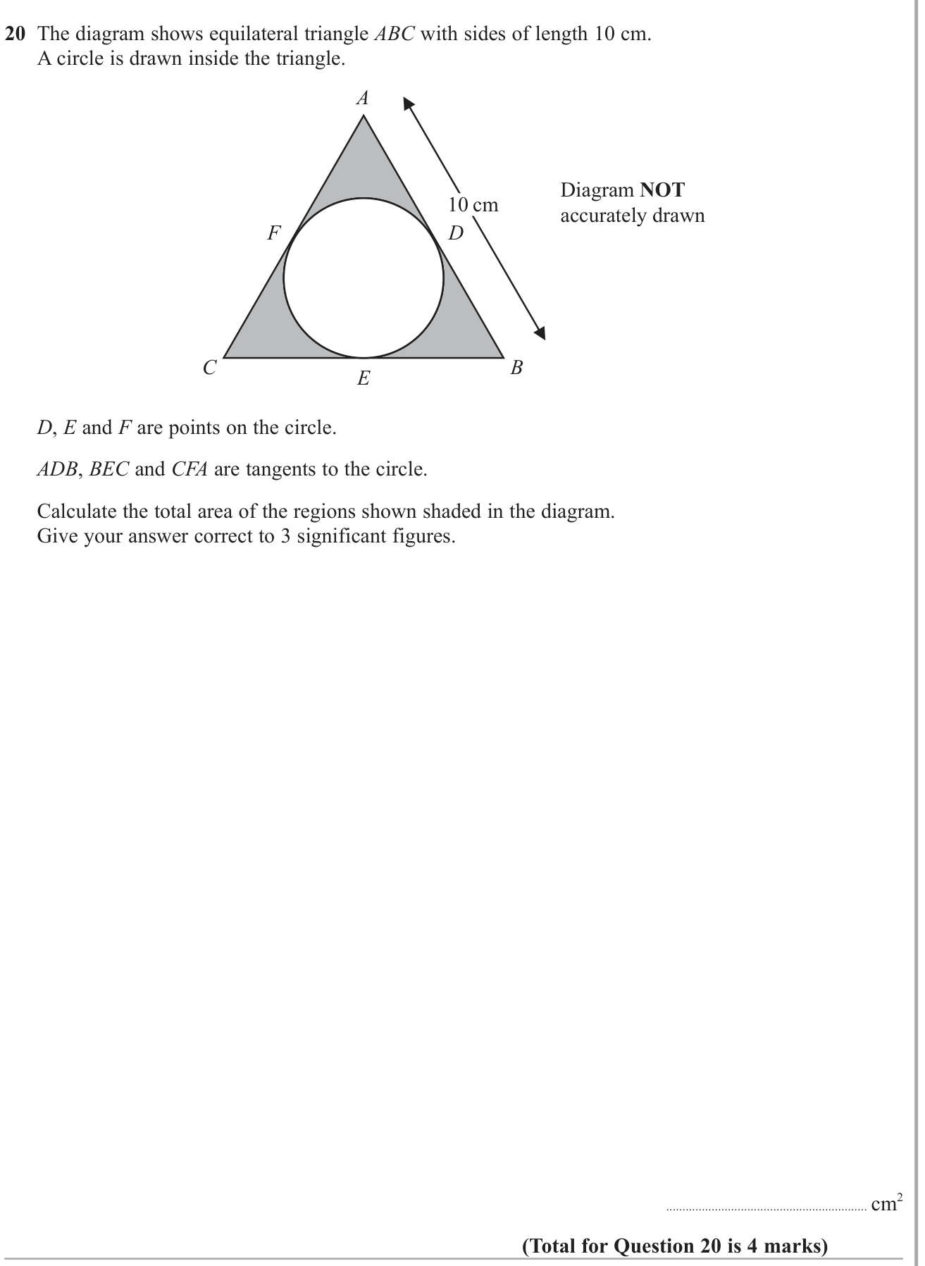 Perimeter and Area question 13