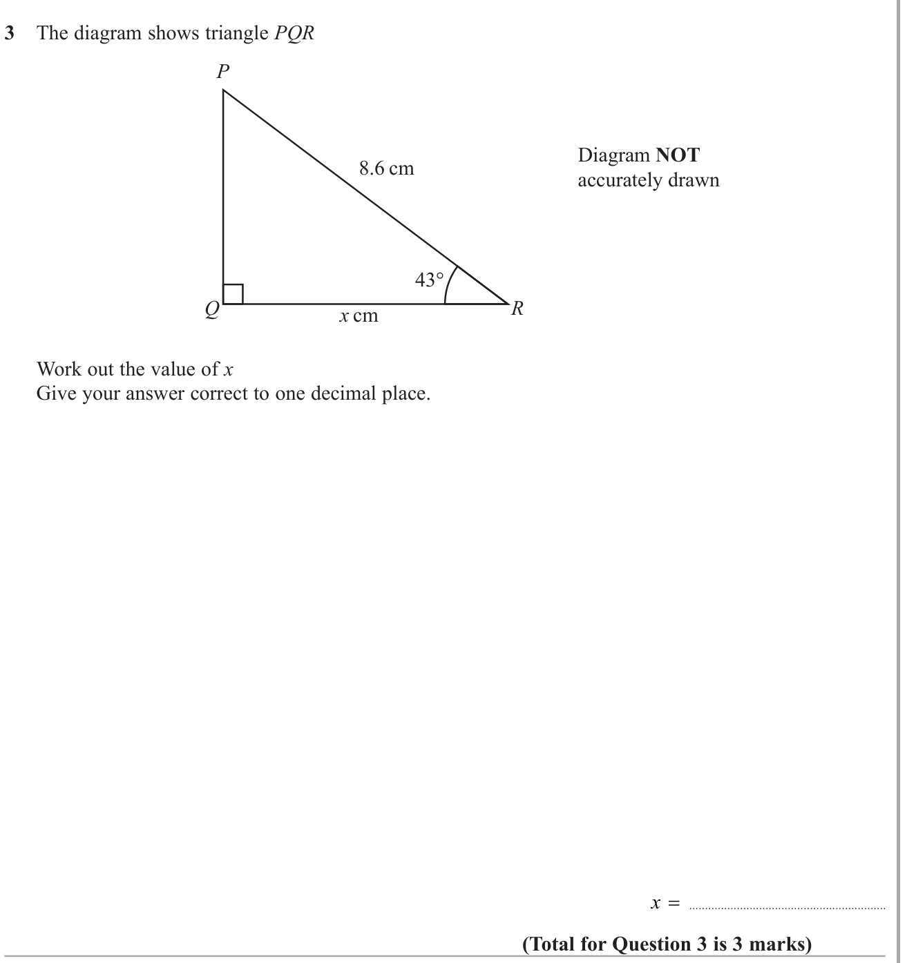 Right angled triangles question 7