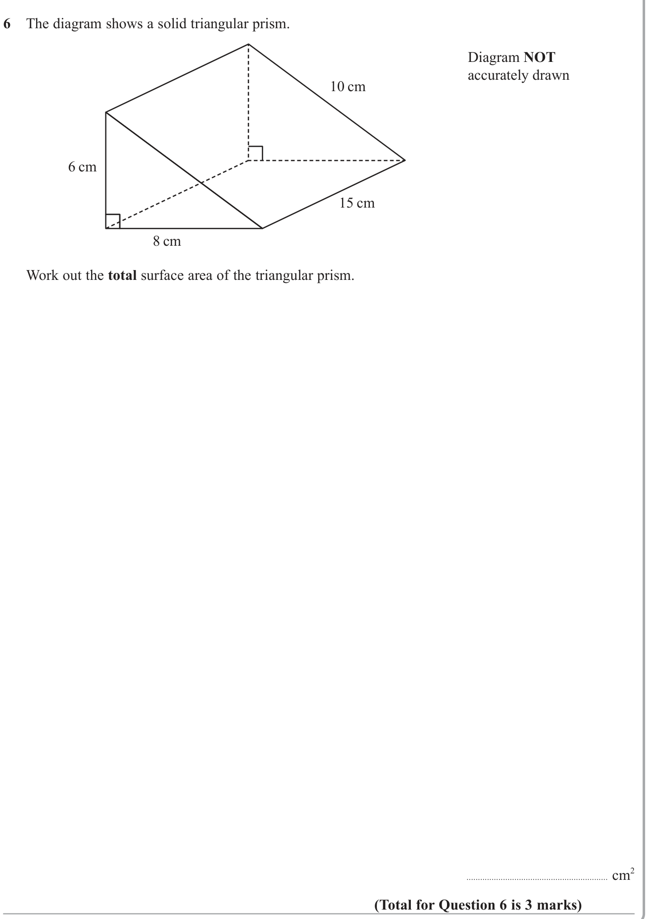 Volume and Surface Area question 14