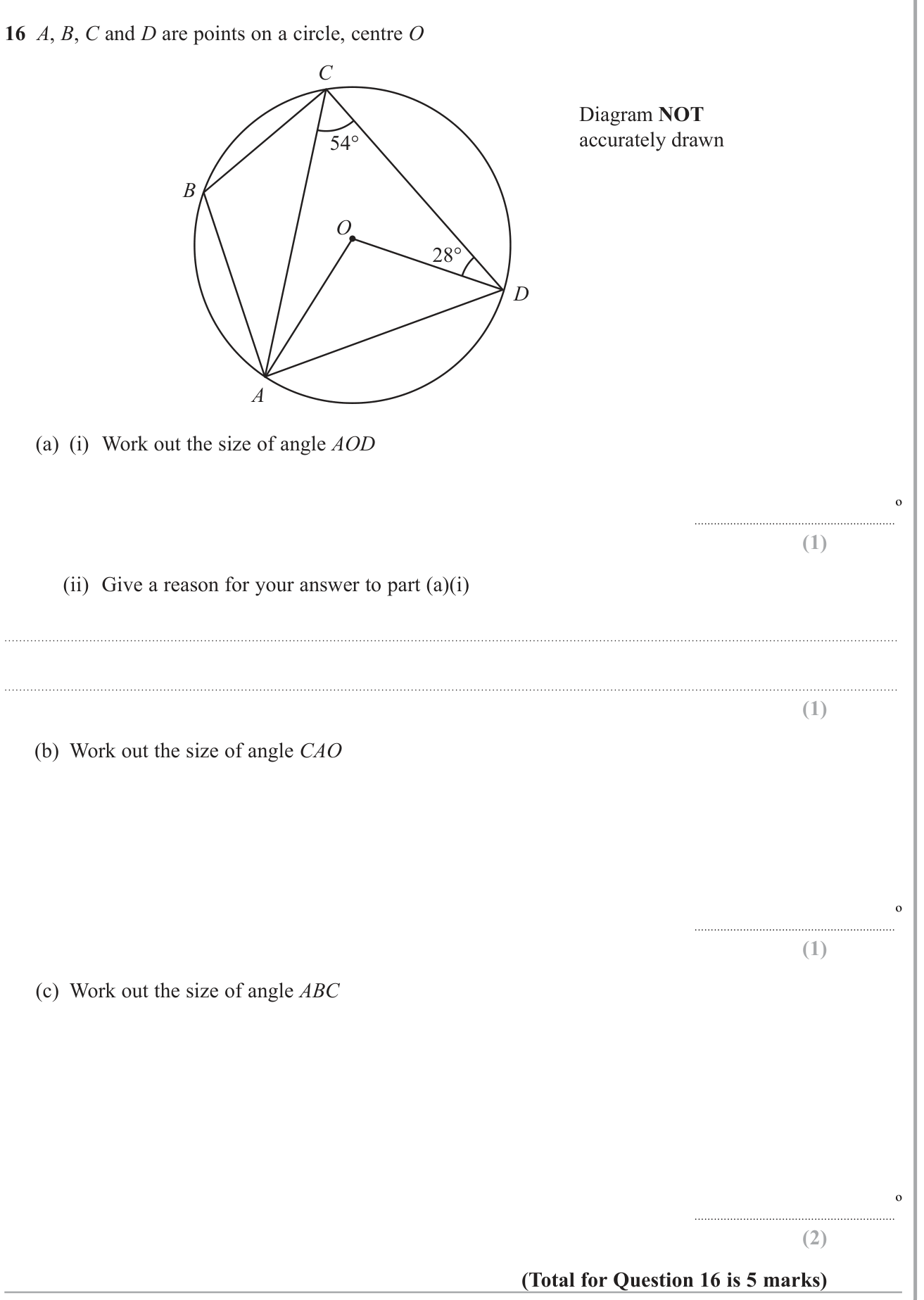 Circle theorems question 8