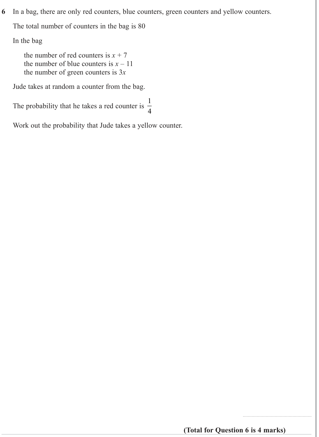 Multiple events question 5