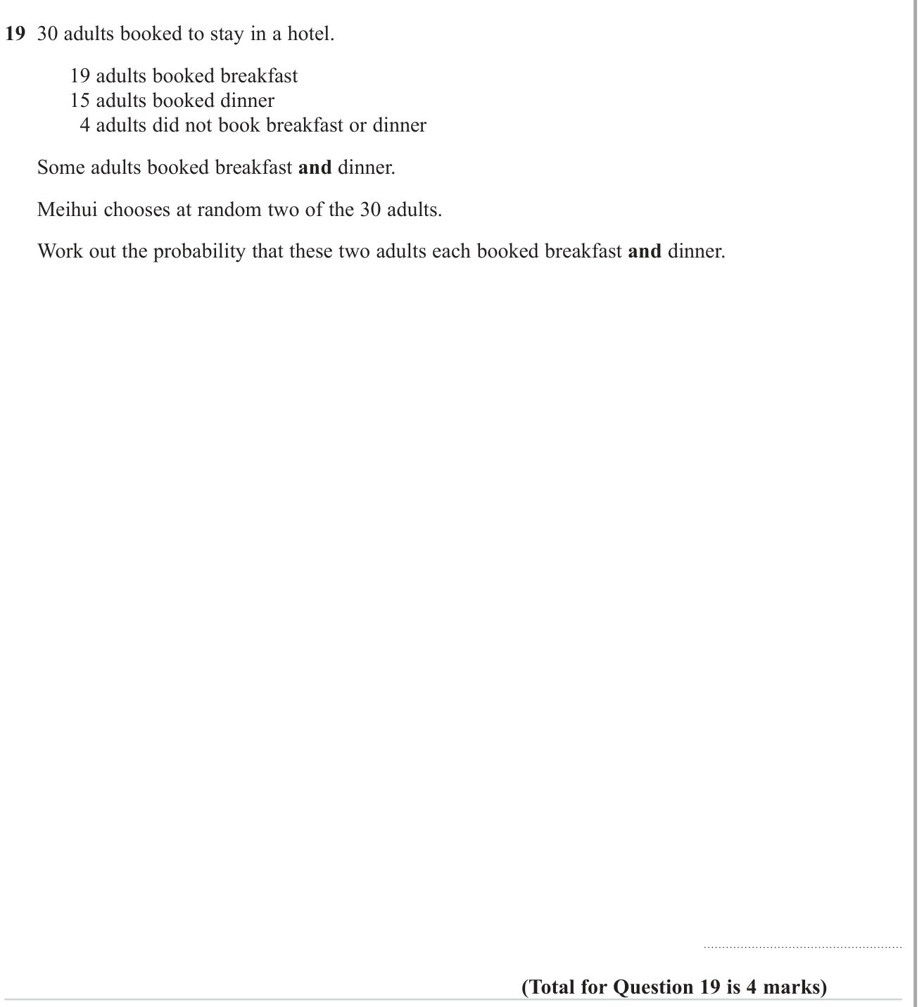 Multiple events question 7