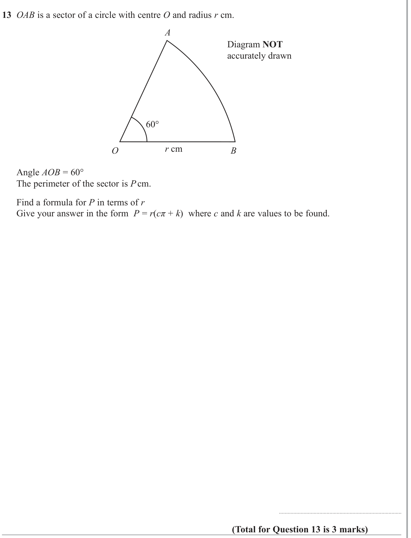 Perimeter and Area question 19