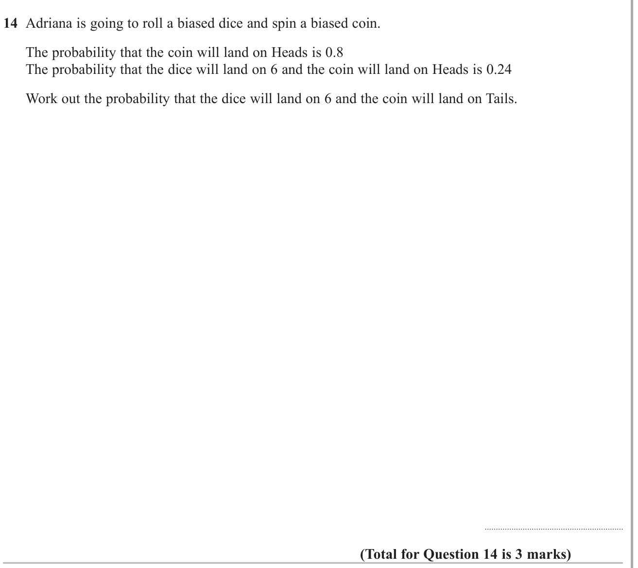 Multiple events question 8